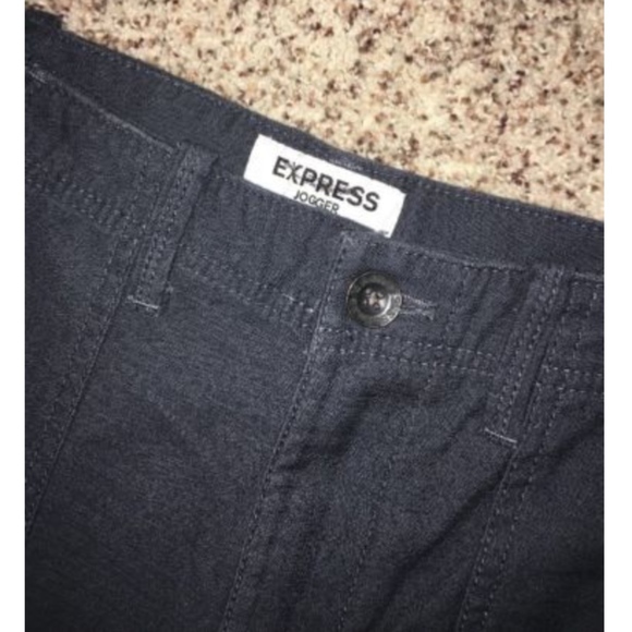 Express Pants Express Jogger Mens 32 X 3 Navy Twill Pants Nwt